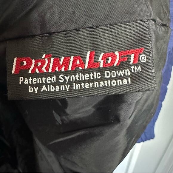 LL Bean Women’s Navy Blue Pullover Jacket Coat Hood Size XL P synthetic Down VTG - Picture 7 of 16